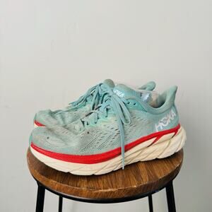 Hoka One One Clifton 8 Max Blue Cushioned Running Shoe Women’s Size 10